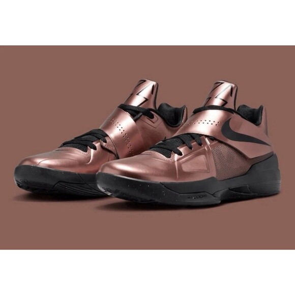 Nike Zoom KD 4 IV Metallic Copper Black Christmas Sneaker FZ5913-800 Men Sz 8 main image 4